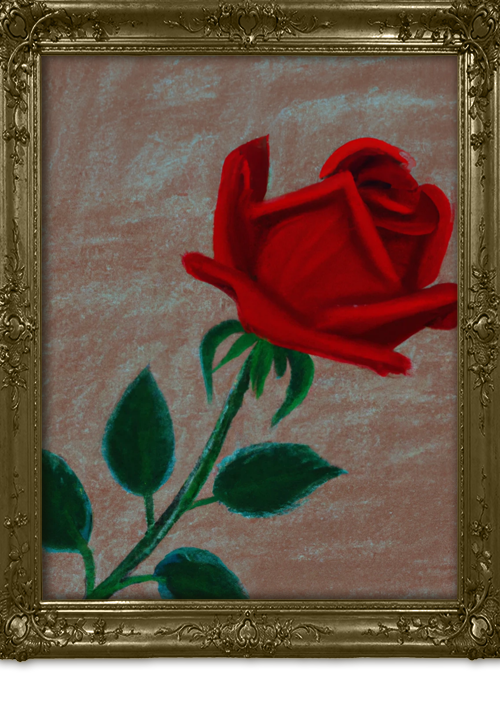 Leonardo Da Vinci ai red rose 1
