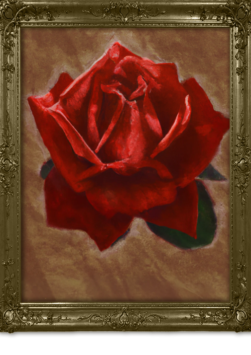 Leonardo Da Vinci ai red rose 3