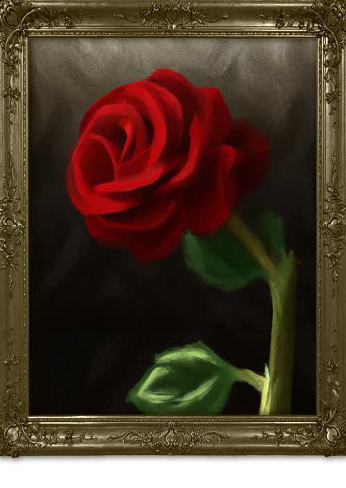 Leonardo Da Vinci ai red rose 4