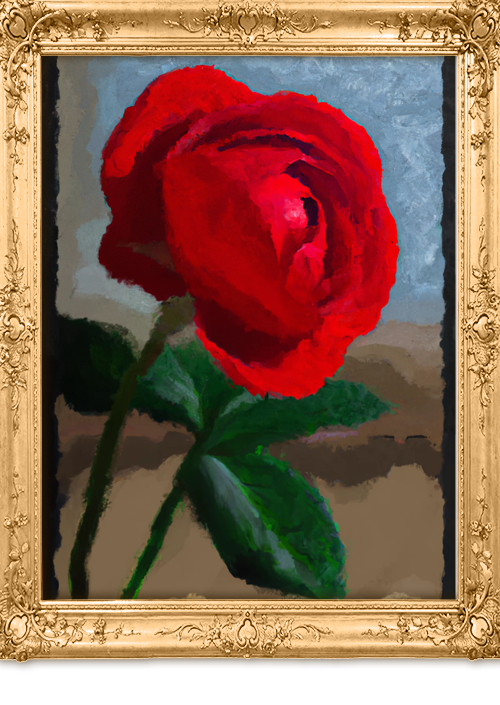Johannes Vermeer ai red rose 3