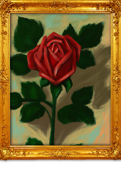 Michelangelo ai red rose 1