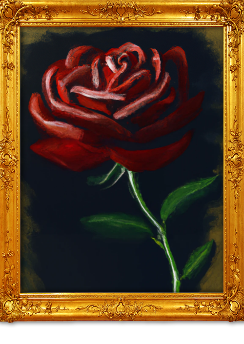 Rembrandt van Rijn ai red rose 2