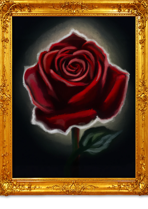 Rembrandt van Rijn ai red rose 3