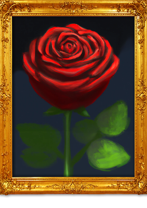 Rembrandt van Rijn ai red rose 4