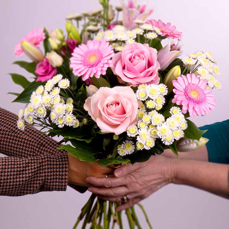 Hand tied mother's day flowers